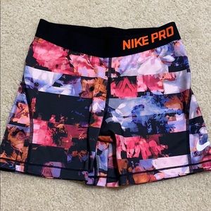 Colorful Nike Pro Spandex